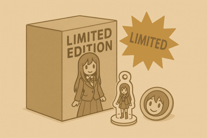 アニメグッツの限定品