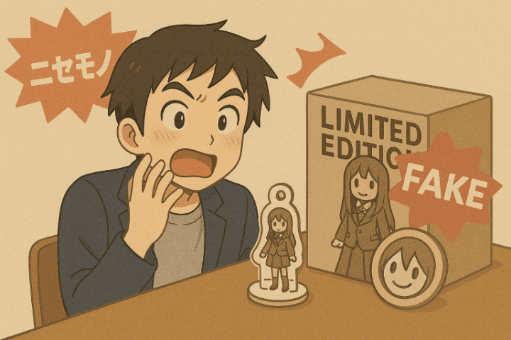 アニメグッズがニセモノだったシーン