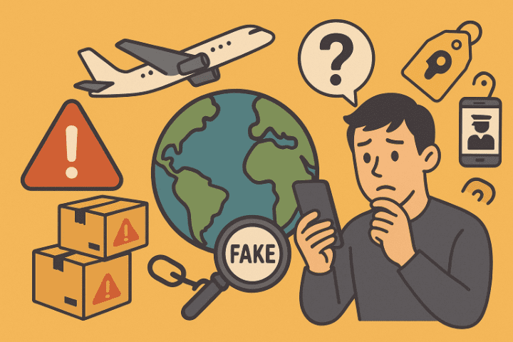 海外のせどりに悩んでいる人のイメージ