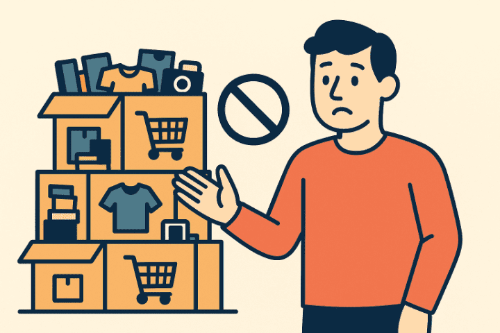 せどりを進めていない男性