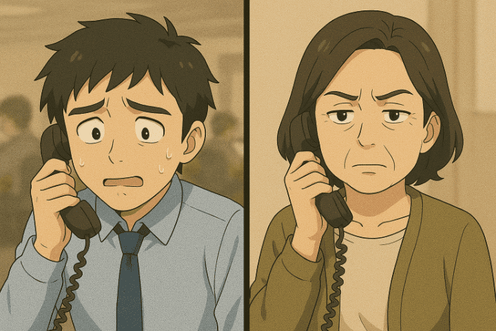 テレアポの電話の様子