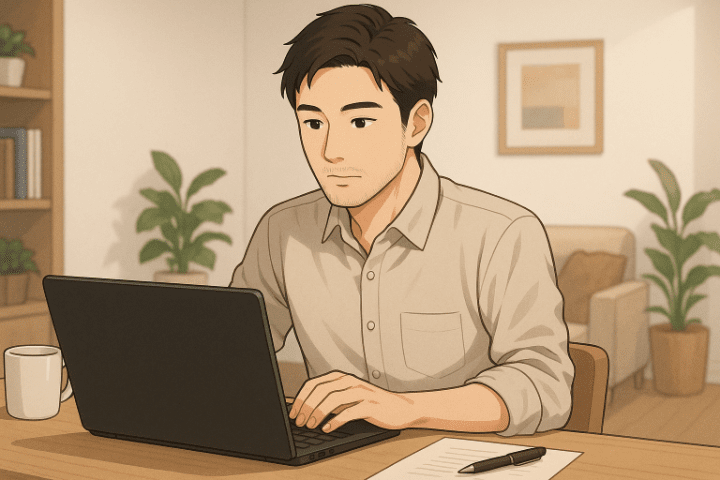 ウェブライターの男性